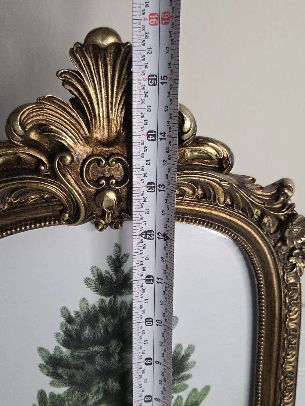 Kirklands Gold Picture Frame Pine Tree Art Desctop Picture